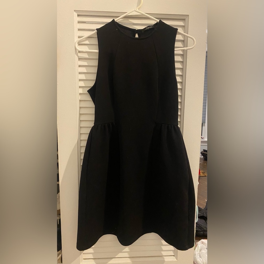 Black Textured Soprano Dress
